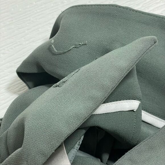 Aritzia Wilfred Feuille High Waisted Tie Front Pants Green Size 2 - Picture 7 of 10